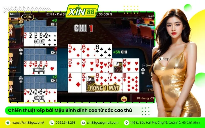 Chiến thuật xếp bài Mậu Binh đỉnh cao từ các cao thủ