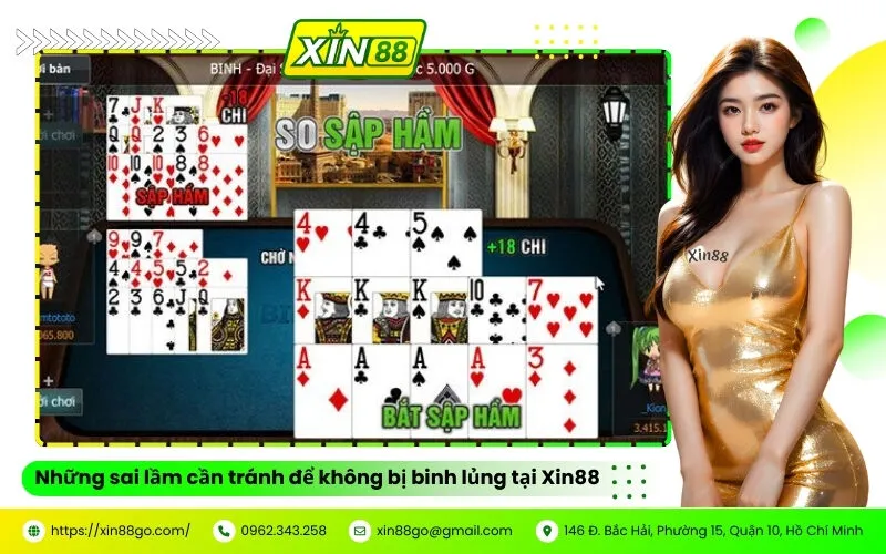 Những sai lầm cần tránh để không bị binh lủng tại Xin88
