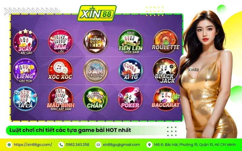 Luật chơi chi tiết các tựa game bài HOT nhất
